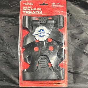 Snow and Ice Treads Non-Slip L-XL (Black)
